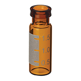 2.0ml Crimp-Top Vial (amber) w/White Graduated Marking Spot, pk.1000